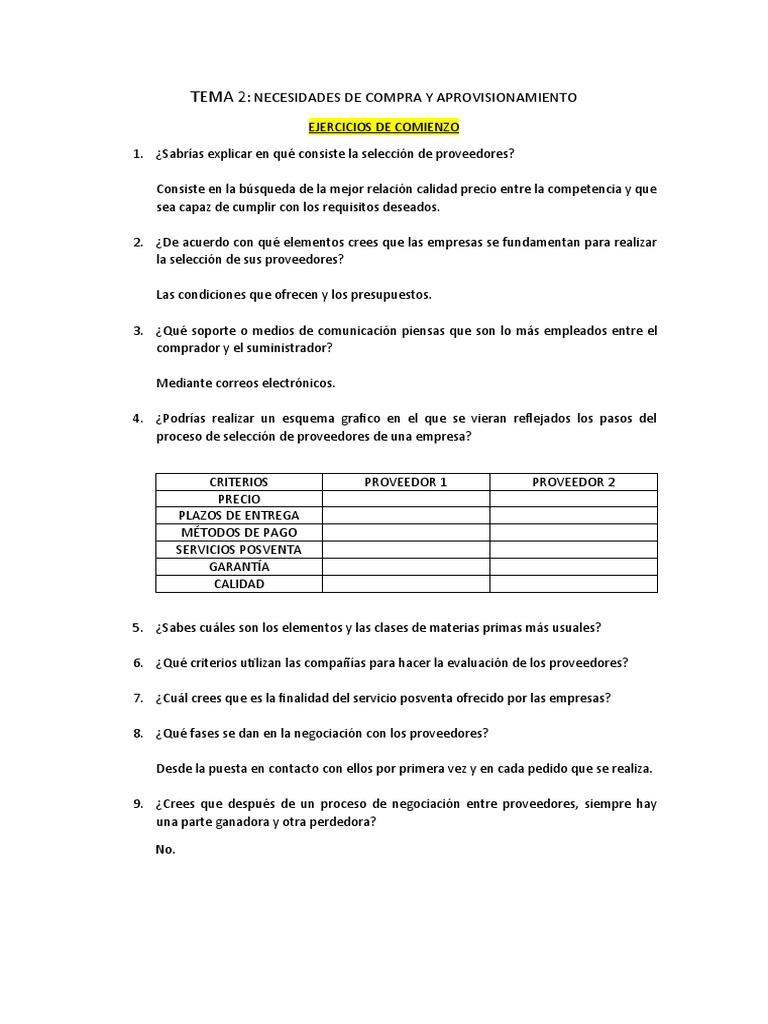 Selección y Gestión de Proveedores en Compras | PDF | Inventario ...