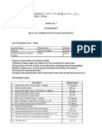 Act 7 Worksheet - Combustion of Fuels (Ethanol)