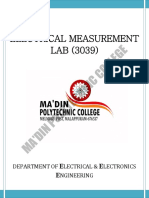 3039-Electrical Measurement Lab