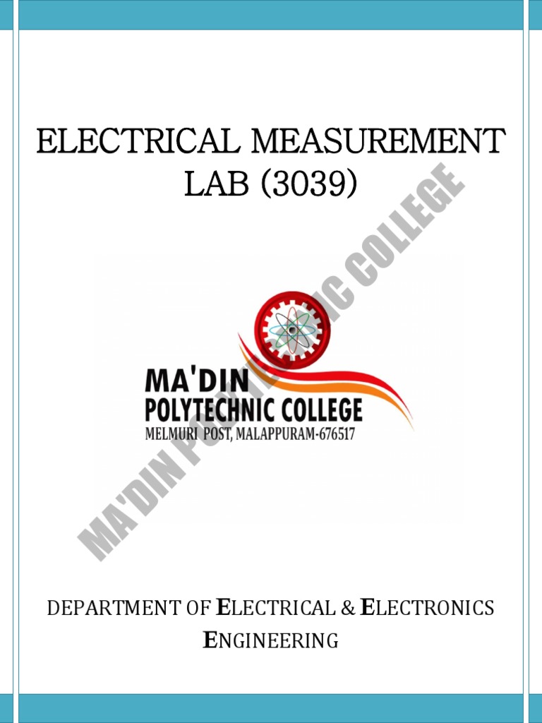 Electrical Measurement Lab Experiments | PDF | Voltage | Inductor