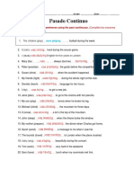 Actividades - Pasado Continuo