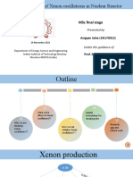 Bifurcation Study of Xenon Oscillations in Nuclear Reactor: MSC Final Stage