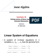 Lec 3 - Solving System of Linear Equation With Voice