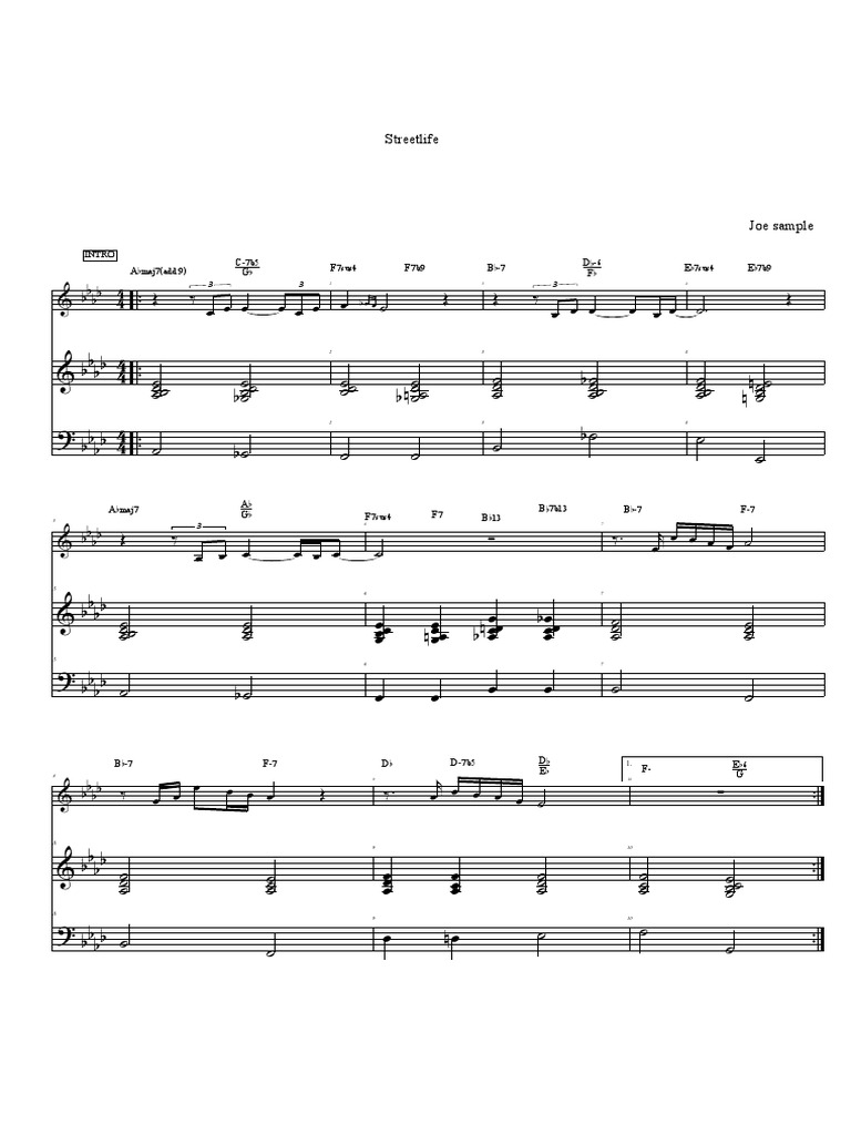 Street Life Chords | PDF | Ouverture (échecs) | Échecs