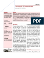 Management of Broken Instrument by File Bypass Technique: Sultana Parveen, Mozammal Hossain and Md. Farid Uddin