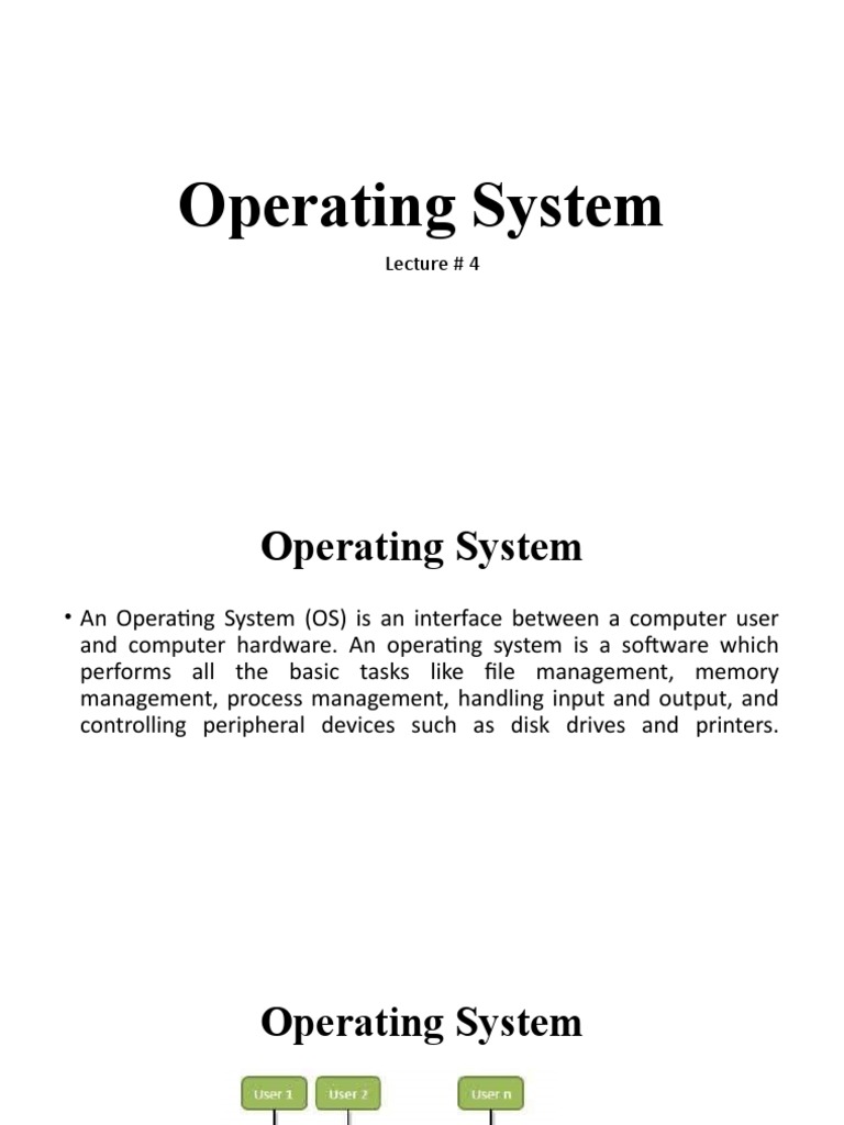 Operating System | PDF