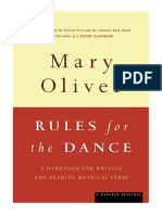 Rules For The Dance: Handbook For Writing and Reading Metrical Verse - Mary Oliver
