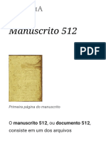 Manuscrito 512 - Cidade Antiga Bahia