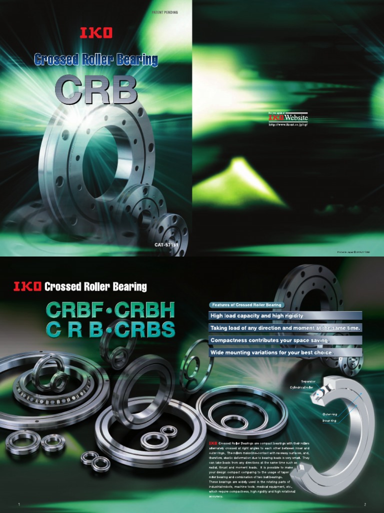 Iko Cross Roller Bearing | PDF | Bearing (Mechanical) | Civil Engineering