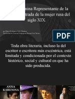 Anna Karénina, Representante de La Libertad Frustrada de La Mujer Rusa Del Siglo XIX.