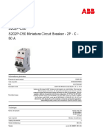 S202P-C50 Miniature Circuit Breaker - 2P - C - 50 A: Product-Details
