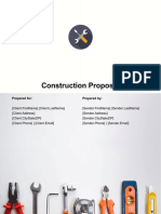 Construction Proposal: Prepared For: Prepared by