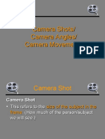 Camera Shots/ Camera Angles/ Camera Movements