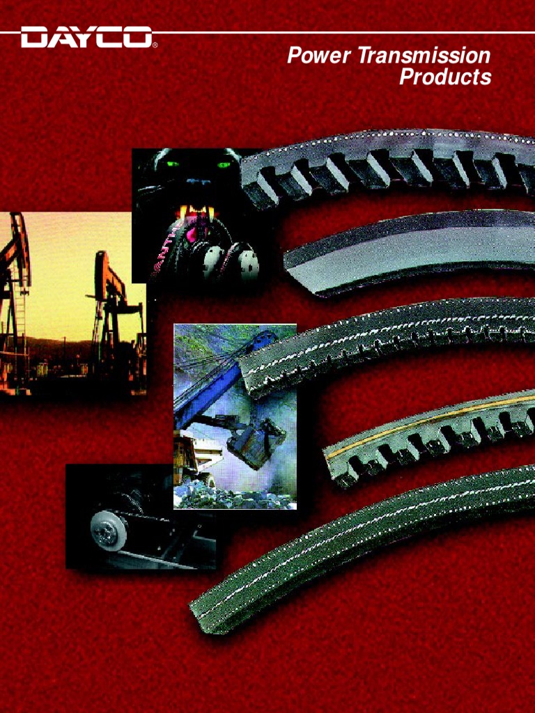 V Belt Dayco | PDF | Belt (Mechanical) | Mechanical Engineering