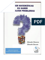 Libro - Saber Matemáticas Es Saber Resolver Problemas