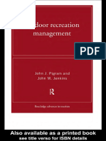 John Jenkins - Outdoor Recreation Management (Routledge Advances in Tourism, 5) (1999)