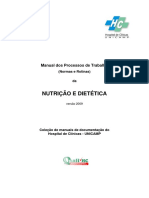 Manuel de Processos de Trabalho Na Nutrição e Dietética - Hosp. Das Clínicas UNICAMP
