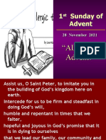 November 28 2021 1st Sunday of Advent C