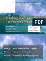 Reyes E. El Balance Ionico en Ecuador Su Verdadera Importancia