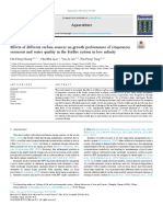 Huang. Effects of Different Carbon Sources On Growth Performance of Litopenaeus Vannamei and Water Quality in The Biofloc System in Low Salinity