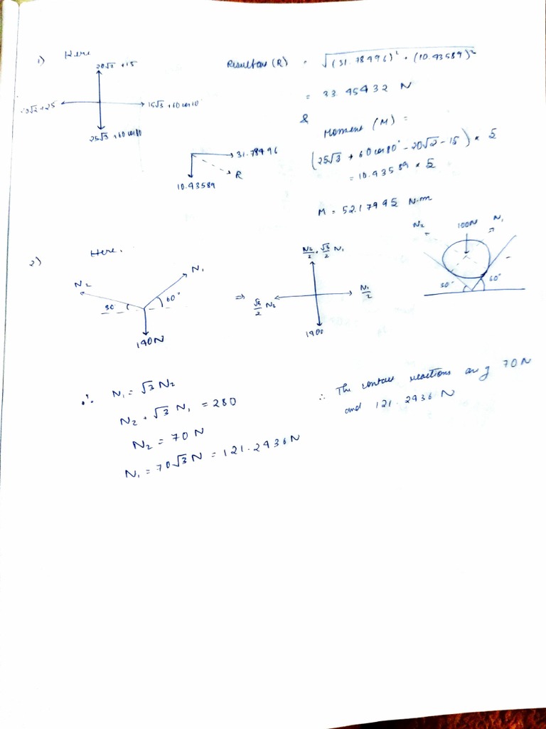 engineering mechanics assignment