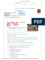 Listening - Past Tenses Worksheet