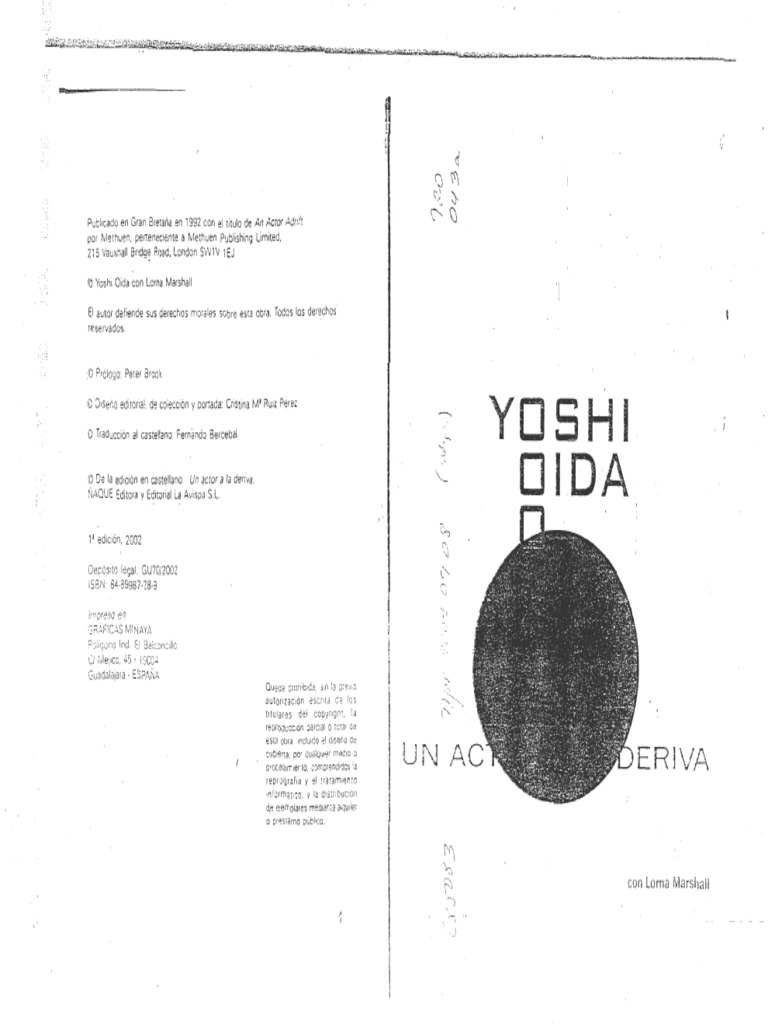 Yoshi Oida | PDF | Japón