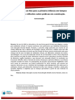 Musicalização online para a primeira infância em tempos