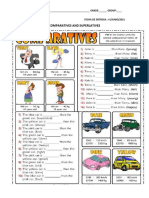 Comparatives and Superlatives: NAME: - GRADE: - GROUP