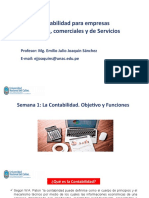 Semana 1 - La Contabilidad. Obejtivos y Funciones