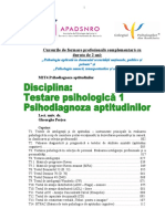 T4.1. SintezaPsihodiagnoza Aptitudinilor