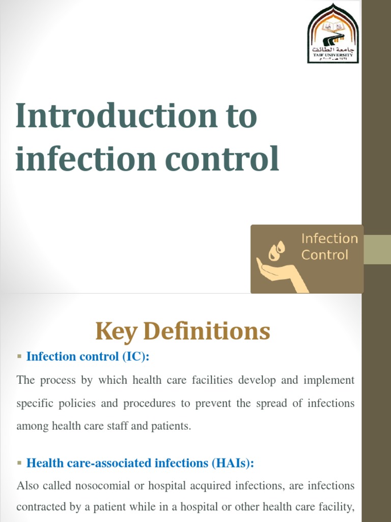 Introduction To Infection Control | PDF | Hospital Acquired Infection ...