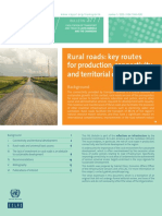 Rural Roads: Key Routes For Production, Connectivity and Territorial Development