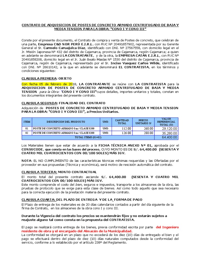 Contrato U Orden de Compra o de Servicio | PDF | Arbitraje | Justicia