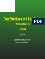 Data Structures and Algorithms: CS245-2006S-19 B-Trees