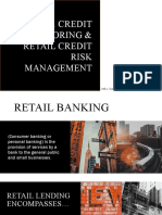 Credit Scoring & Retail Credit Risk Management: Msc. Saul Noriega V