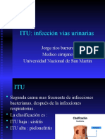 ITU: Infección Vías Urinarias: Jorge Ríos Barrera Medico Cirujano Universidad Nacional de San Martin