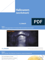 Halloween: (Worksheet)