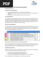 L1 Coaching Swimming Specifications