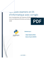 Quelques Examens Et DS D'informatique Avec Corrigés