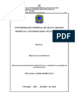 Manutenção rede ar medicinal