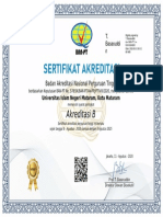 Sertifikat Akreditasi Uin Mataram 2020