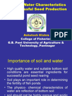 Soil and Water Characteristics For Successful Seed Production