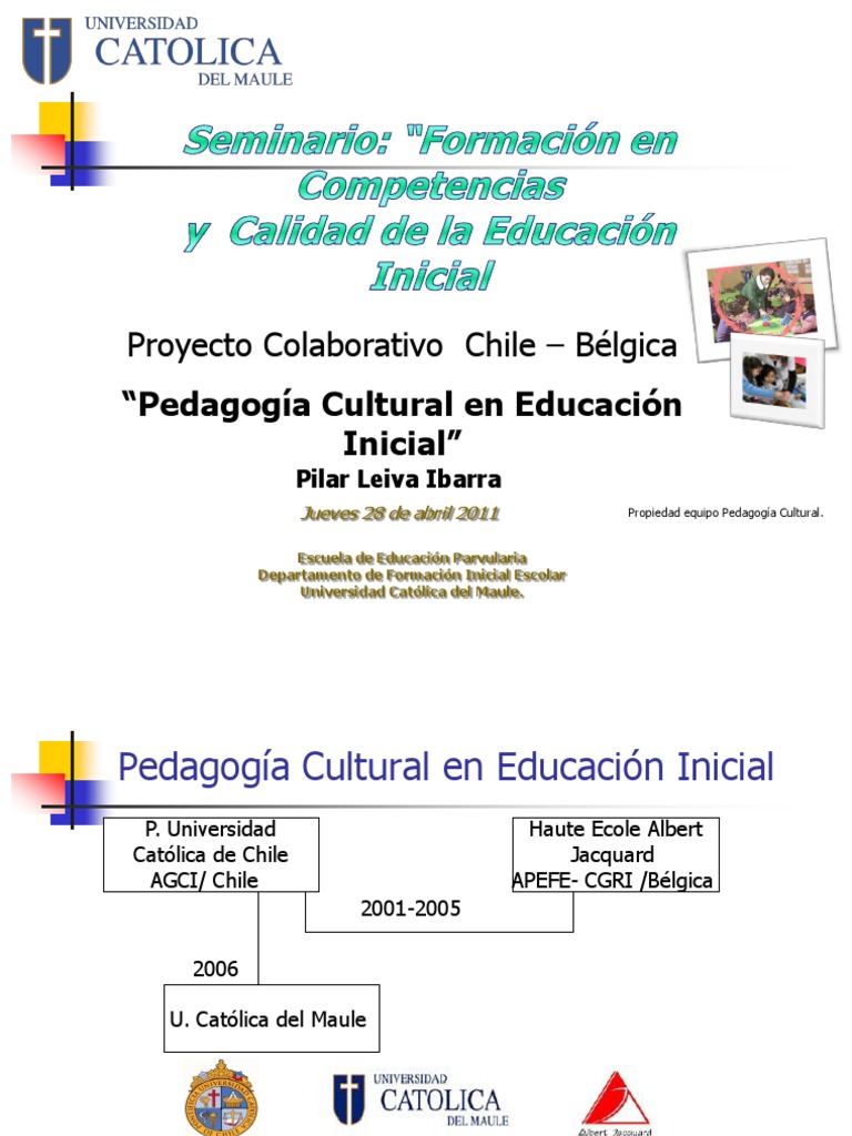 Pedagogia Cultural | PDF | Educación de la primera infancia | Maestros