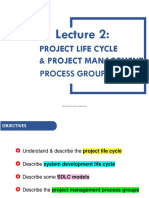 Project Life Cycle & Project Management Process Groups: Information Systems Department