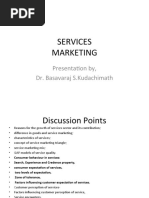 Services Marketing: Presentation By, Dr. Basavaraj S.Kudachimath