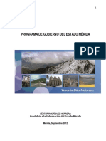 Programa de Gobierno del Estado Mérida