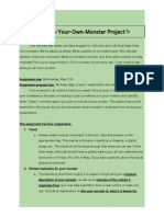 Create-Your-Own-Monster Summative Assignment Sheet