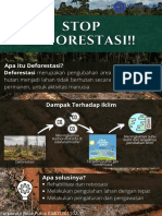 Poster "STOP DEFORESTASI"