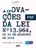 Inovações Da Lei Nº 13.964, De 24 de Dezembro de 2019